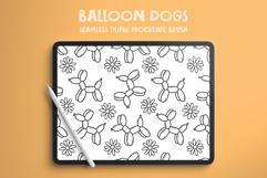 Balloon Dogs Seamless Pattern Brush for Procreate Product Image 1