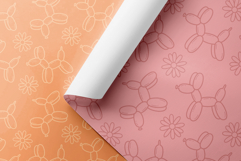 Balloon Dogs Seamless Pattern Brush for Procreate Product Image 3