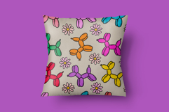 Balloon Dogs Seamless Pattern Brush for Procreate Product Image 6