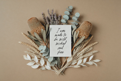 Boho Cards JPG Mockup Set, Wedding, Baby, Greeting Cards Product Image 8