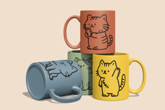 Cute Cats SVG PNG Digital Crafting Set Product Image 2