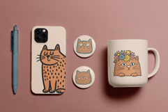 Cute Cats SVG PNG Crafting Bundle Set 2 Product Image 6