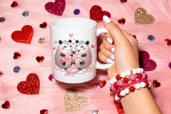 Valentine's Day Tangled Critters PNG Sublimation or clipart Product Image 3