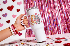 Valentine's Day Tangled Critters PNG Sublimation or clipart Product Image 2