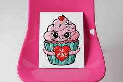 Cute Valentine's Cupcakes Sublimation Bundle Transparent PNG Product Image 2