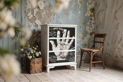 Dresser Drawers Decoupage Paper Or Poster Mockup Product Image 3