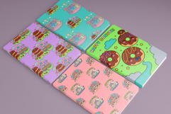 Cute Cozy Donuts Coloring Book PNG Graphics - KDP Pages Product Image 10