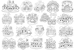 Cute Cozy Donuts Coloring Book PNG Graphics - KDP Pages Product Image 11
