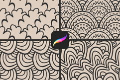 DoodleFill Pattern Brushes for Procreate | Seamless Set Product Image 2