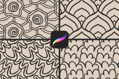 DoodleFill Pattern Brushes for Procreate | Seamless Set Product Image 3