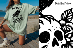 Funny F-CAW-F Crow Sublimation PNG Set For Sublimation Set 2 Product Image 2
