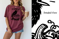 Funny F-CAW-F Crow Sublimation PNG Designs For Sublimation Product Image 3