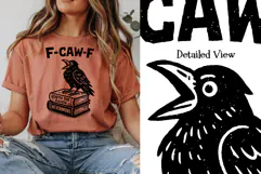 Funny F-CAW-F Crow Sublimation PNG Designs For Sublimation Product Image 4