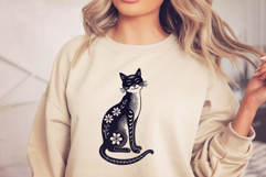 Floral Cats SVG Clipart For Cricut, Sublimation, Paper Craft Product Image 5