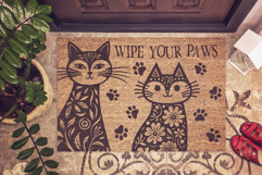 Floral Cats SVG Clipart For Cricut, Sublimation, Paper Craft Product Image 7