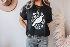 Folk Art Birds SVG Files for Cricut, Sublimation, Tshirts Product Image 2