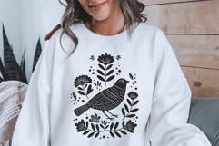 Folk Art Birds SVG Files for Cricut, Sublimation, Tshirts Product Image 6