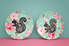 Folk Art SVG Squirrel Craft Files For Cricut, Sublimation Product Image 8