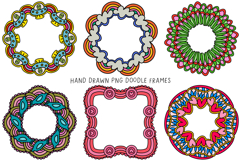 Hand Drawn Doodle Frames PNG for Sublimation, DTF Product Image 1