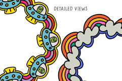 Hand Drawn Doodle Frames PNG for Sublimation, DTF Product Image 6