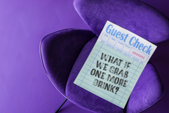 Guest Check High Res Stock Photo For Trendy Wall Art Product Image 4