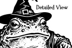 Frog Witch And Cauldron PNG Halloween Sublimation Set Product Image 2