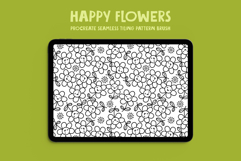 Happy Flowers Seamless Pattern Brush for Procreate Product Image 1