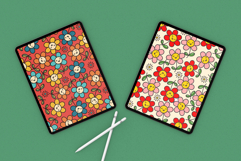 Happy Flowers Seamless Pattern Brush for Procreate Product Image 3