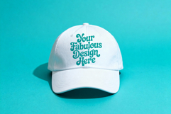 White Baseball Cap Hat JPG Mockup Set - Sublimation Mockup Product Image 3