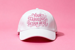 White Baseball Cap Hat JPG Mockup Set - Sublimation Mockup Product Image 5