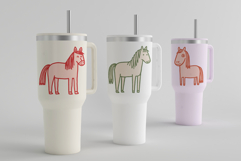 Silly Horses SVG PNG ABR CSH Bundle Product Image 5
