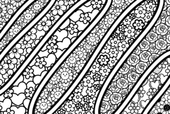 Kawaii Flowers Seamless Procreate Pattern Brush Set Product Image 2