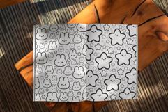 Kawaii Shapes Procreate Brush Set - Coloring Book Style Product Image 3