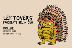 Leftovers Procreate Brush Duo | Inker &amp; Texture Fill Product Image 1