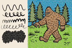 Leftovers Procreate Brush Duo | Inker &amp; Texture Fill Product Image 2