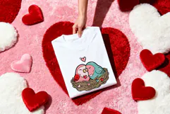Valentine's Day Love Birds Transparent PNG Sublimation Product Image 4