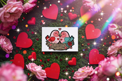 Valentine's Day Love Birds Transparent PNG Sublimation Set Product Image 5
