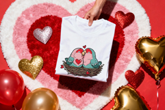 Valentine's Day Love Birds Transparent PNG Sublimation Set Product Image 6
