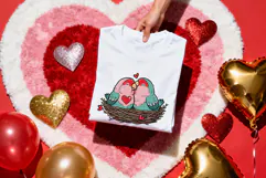 Valentine's Day Love Birds Transparent PNG Sublimation Product Image 6