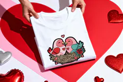Valentine's Day Love Birds Transparent PNG Sublimation Product Image 8