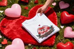 Valentine's Day Love Birds Transparent PNG Sublimation Product Image 10