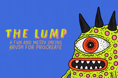The Lump Procreate Inking Brush Product Image 1