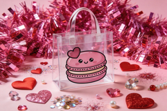 Valentine's Day Macaron PNG Sublimation Clipart bundle Product Image 4