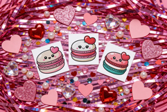 Valentine's Day Macaron PNG Sublimation Clipart bundle Product Image 5