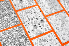 Mixed Motifs - 60 Procreate Seamless Tiling Pattern Brushes Product Image 12