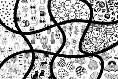 Mixed Motifs - 60 Procreate Seamless Tiling Pattern Brushes Product Image 3