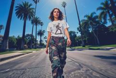 White T-Shirt Cargo Pants Trendy Mockup in PSD JPG Product Image 2