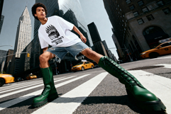 Mens Oversized T-Shirt Urban Mockup - Trendy City Fashion Product Image 2