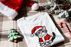 Christmas Folded White T-Shirt Mockup in PSD JPG Formats Product Image 3