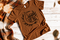 Fall Brown T-Shirt Mockup JPG Image, Autumn Brown Clay Tee Product Image 3